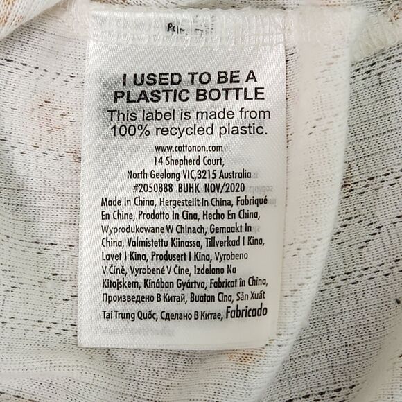 Cotton:On Shrunken Tee in white floral Women's Size Small - Picture 6 of 8